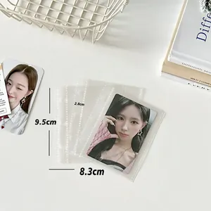 Pages Intérieures d'Album de Cartes en PP Transparent Dépoli à 3 Trous Recharges à Feuilles Mobiles de 3 Pouces