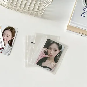 Feuillets transparents PP à 3 trous pour ranger des cartes de photos et Instax