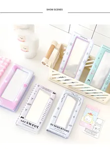 Detail of colorful ballet-style card holders with clear PVC windows and star patterns