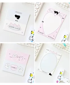 Detalle de juegos de tarjetas decorativas de dibujos animados en rosa y azul pastel para scrap