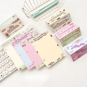 Set papelería Y2K pastel con tarjetas de oso y empaque para guardar fotocards