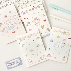 Set de tarjetas plegadas con dibujos de cachorros y osos para empaques de regalo