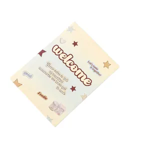 Y2K style color block greeting card with soft gradient and decorative star patterns
