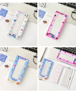 Internal card slots and measurements of the Y2K cartoon photocard storage binder