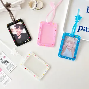 Süße Sterne Silikon Fotokartenhalter Mit Stern Lanyard Glitzer ID Kartenhülle Für Studenten Idol Fotokarten Aufbewahrungstasche