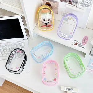 Bolsas transparentes de PVC para muñecas con cremallera y lindos estampados gráficos