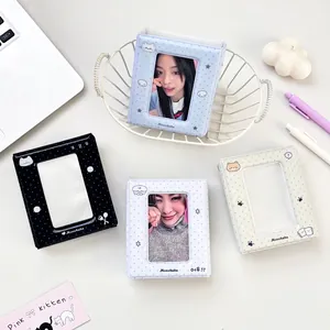 Niedliches Fotokarten-Sammelalbum mit Pünktchen und Cartoon-Motiven für 3-Zoll-Fotos