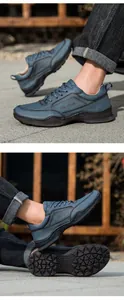 Makroansicht der Herren-Leder-Loafer mit rutschfester Gummisohle und LDECK-Branding