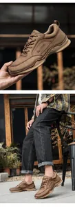Detail von dunkelbraunen Leder-Loafern mit rutschfesten Sohlen und LDECK-Logo-Branding