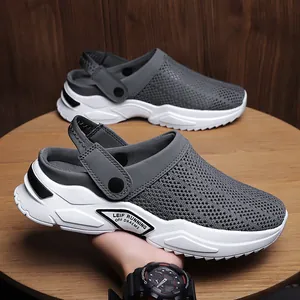 Herren Atmungsaktiv Mesh Sandalen Leicht Sport Hausschuhe Dicke Sohle Dual Use Tragen Strand Schuhe Für Männer Casual Outdoor Fußbekleidung