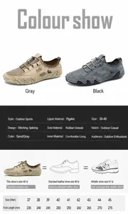 Tableau des tailles détaillé pour baskets en cuir homme avec longueur du pied en mm
