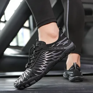 Herren Barfußschuhe für Outdoor-Schwimmen und Fitnessstudio mit rutschfester Gummisohle