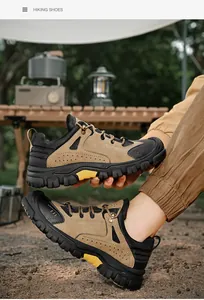 Scarpe da trekking con suole antiscivolo e pelle scamosciata resistente all'aperto
