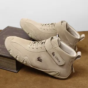 Khaki Herren Wildleder Martin Boots Outdoor Freizeitschuhe mit strapazierfähiger Sohle