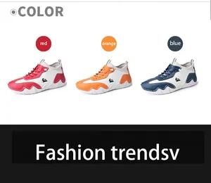 Detailed comparison of lightweight casual sneakers in red, orange, and blue colorways
