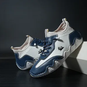 Korean Style Forrest Gump Shoes For Men Women Lightweight Color Block Microfiber Sneakers With Thick Wave Texture Sole Casual Sports Shoes