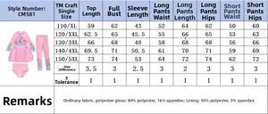 Guide des tailles pour maillot de bain sirène 3 pièces avec mesures détaillées