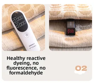 Test de sécurité montrant zéro formaldéhyde et fluorescence sur le tissu du canapé