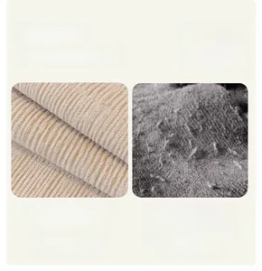 Macro detail of high-density chenille fabric showing thick pile and encrypted yarn texture