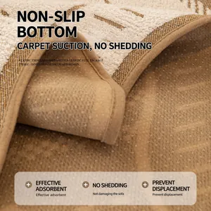 Anti-slip silicone dots on back of houndstooth sofa cover for non-sliding protection