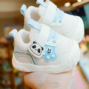Infant Baby Breathable Mesh Walker Shoes Non-Slip Soft Sole First Walkers Toddler Cartoon Panda Sport Sneakers For Boys Girls