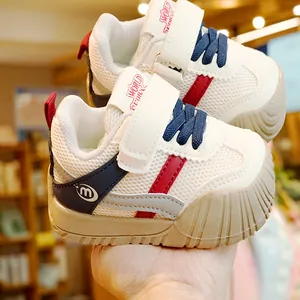 Παιδικά Παπούτσια Περιπάτου Αναπνεύσιμα Sneakers από Πλέγμα για Αγόρια Κορίτσια Αντιολισθητική Μαλακή Σόλα Casual Αθλητικά Παπούτσια Με Βέλκρο