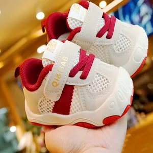 Scarpe da Camminata per Neonati e Bambini in Rete Traspirante Suola Morbida Antiscivolo Sneakers con Velcro per Bambini Ragazze Calzature Casual