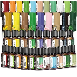 Lot de 20 huiles essentielles naturelles flacons de 10ml pour humidificateurs et arômes