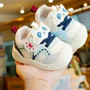Cartoon Panda Baby Walking Shoes Soft Sole Anti-Slip Breathable Sneakers For Toddler Boys Girls Spring Autumn First Walkers