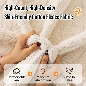 Thick cream sherpa sofa cushion with high-density plush texture and non-slip backing