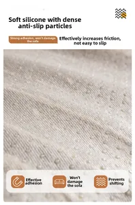 Detailed macro view of soft silicone anti-slip particles on heavy chenille sofa cover fabric
