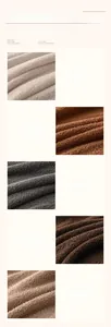 Detailaufnahme der dicken Plüsch-Sofaüberzug Textur in fünf verschiedenen Farbvarianten