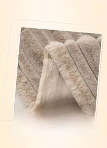 Gros plan sur la bordure renforcée de haute précision et la texture en peluche