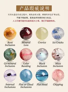 Detailed macro guide showing natural crystal textures including cracks and inclusions
