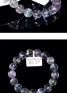 Detailed macro view of 7A multi-color cat's eye kunzite beads showing natural textures