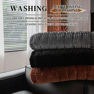 Thick grey flannel sofa cushion with velvet texture and eco-friendly reactive dyeing
