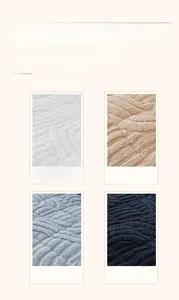 Palette de quatre couleurs montrant la texture des nervures sur housses de canapé jacquard