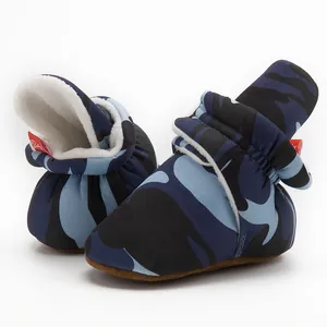 Détails de bottines bébé camouflage avec doublure polaire chaude et semelle souple