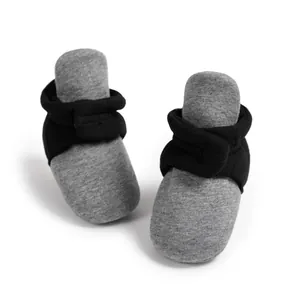 Baby Socken Schuhe Anti Rutsch Weiche Sohle Erstlings Lauflernschuhe Gestreift Herz Patchwork Innen Warm Kleinkind Schuhe