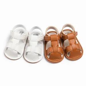 Infant Summer Sandals Soft Sole PU Leather First Walker Shoes Breathable Baby Hollow Out Sandals For Toddler Boys Girls