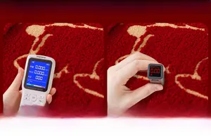 Detailed view of red plush sofa cover tested for safety and zero formaldehyde levels