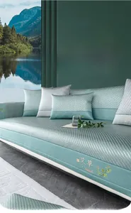 Detailed view of high-density 1200D ice rattan weave with exquisite wormwood embroidery