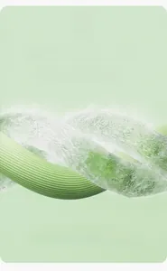 Macro shot of breathable wormwood ice silk fiber with cooling effect technology