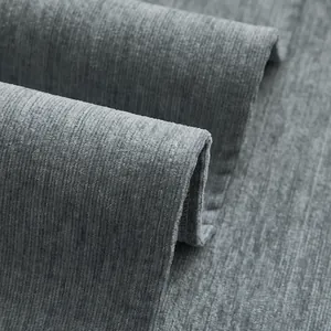 Gray high-end chenille sofa cushion with corduroy texture and non-slip backing