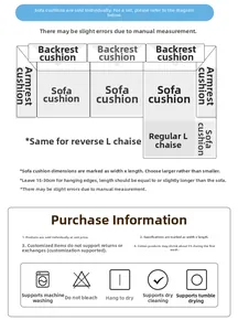 Detailed measurement guide for houndstooth ice silk sofa cover sizing and installation