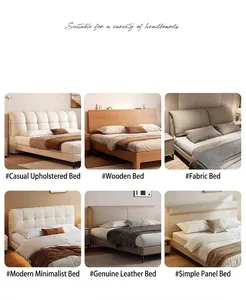 Universal bed head cover compatible with wood, leather, fabric, and soft upholstered beds