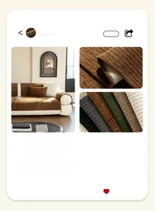 Vue macro du coussin de canapé en tweed texturé montrant les détails du tissage et couleurs