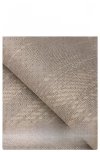Detail showing high-density soft silicone anti-slip particles on brown chenille sofa cover