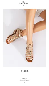 Detail of champagne gold gladiator wedge sandals with metallic beads and ankle straps