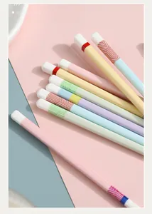 Detailed view of pastel silicone cases for Apple Pencil with geometric texture and cap